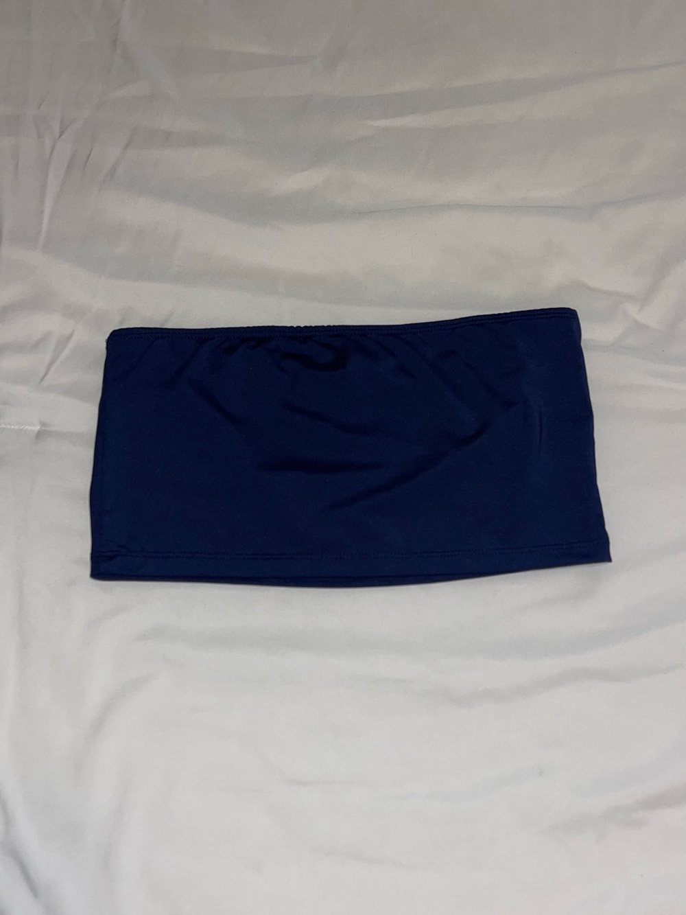 love J Deep Navy Strapless Bandeau Top